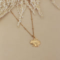 Collier Trèfle Billes - Or