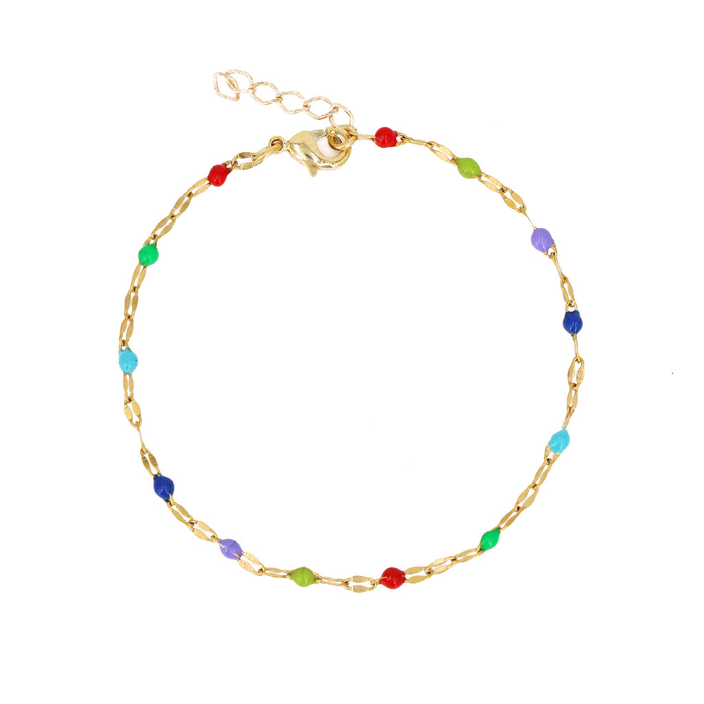 Armband Tuttifrutti - Goud & Meerkleurig