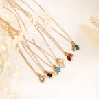 Collier Gaïa - Or & Grenat