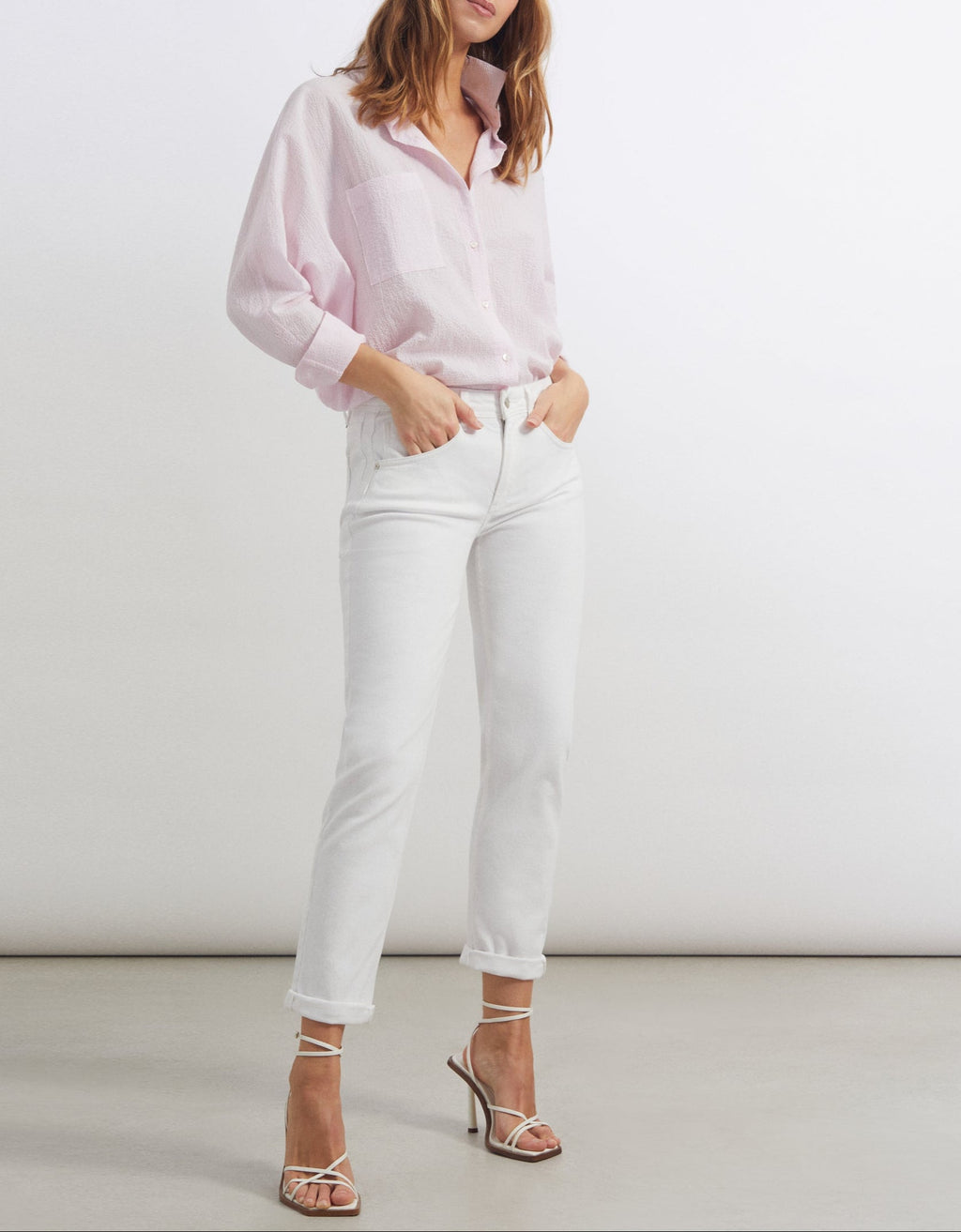 Jean Boy Nina - Denim White - Femme