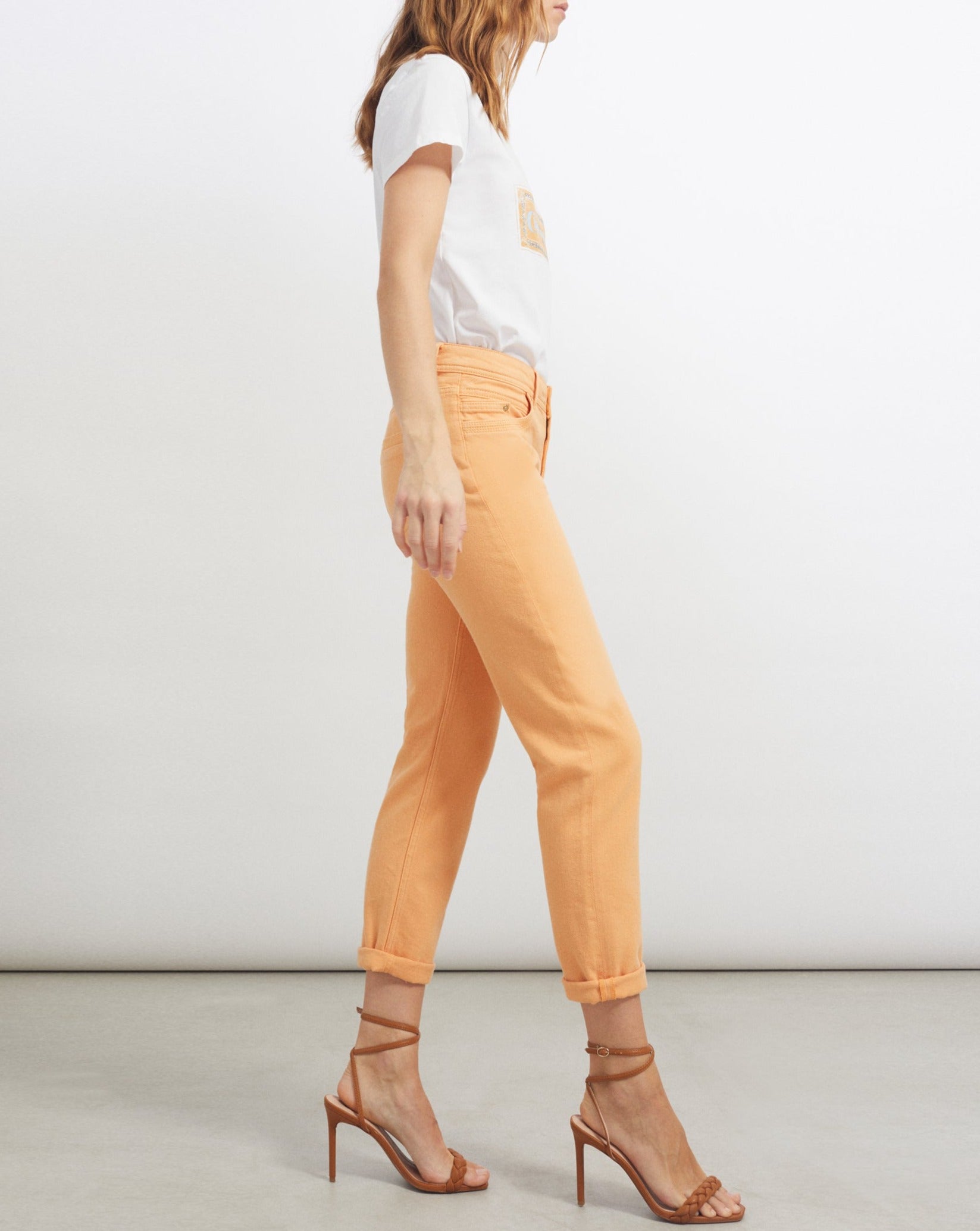 Pantalon Boy Nixon Color - Sweet Peach - Femme