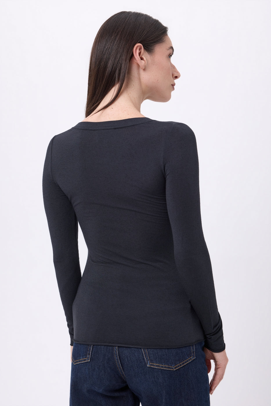 T-Shirt Col V Noah - Noir - Femme