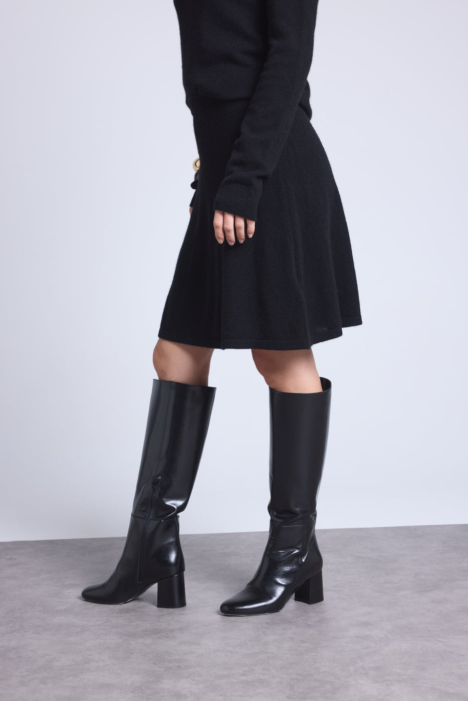 Falda corta Noela - Negro - Mujer