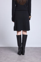 Falda corta Noela - Negro - Mujer