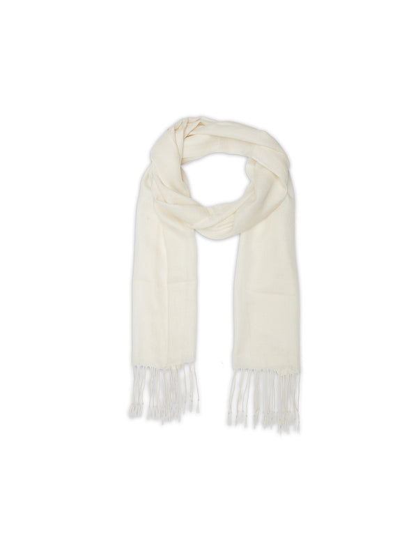 Bufanda Tejida Viedma 170 X 35 Cm - White - 100% Cachemira - Mixto