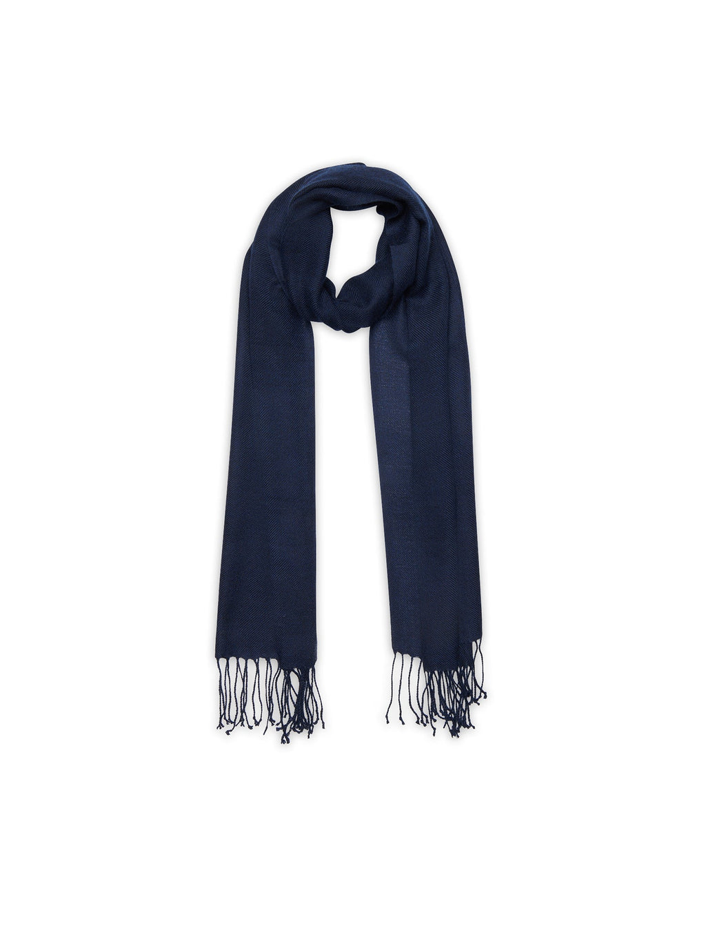 Echarpe Tissé Canela 170 X 35 Cm - Blue - 100% Cachemire - Mixte