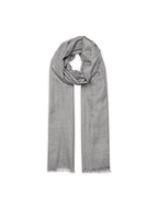 Estola tejida cacupe 210 x 75 cm - Gris - 100% cachemir - Mixto