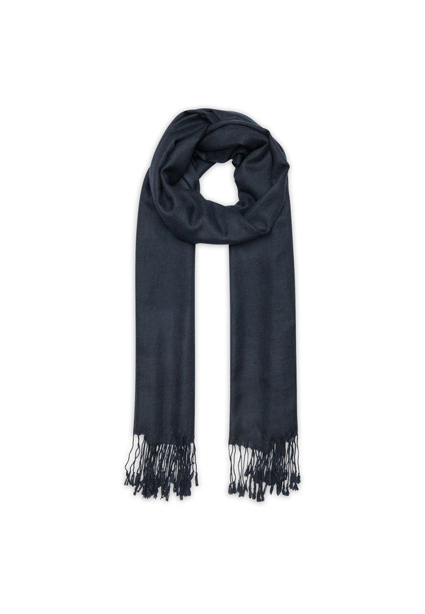 Liviero Stole 210X75 - 100% 2-Ply Cashmere - Navy - Unisex