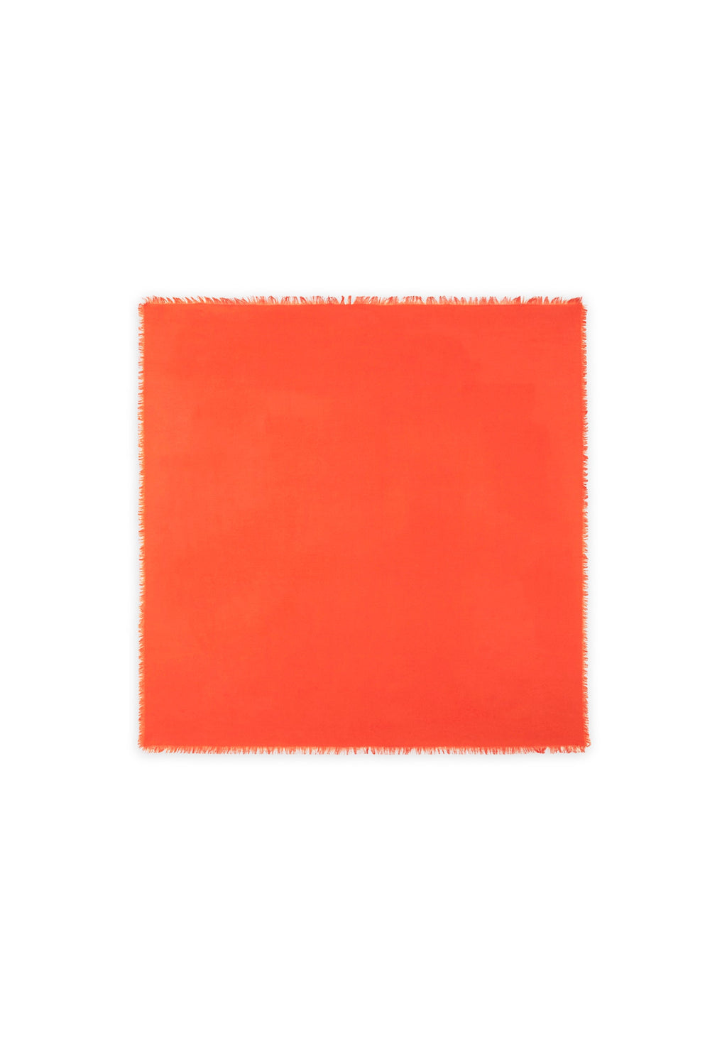 Bandana 90X90 Alquezar - 100% Voile De Cachemire - Orange - Mixte