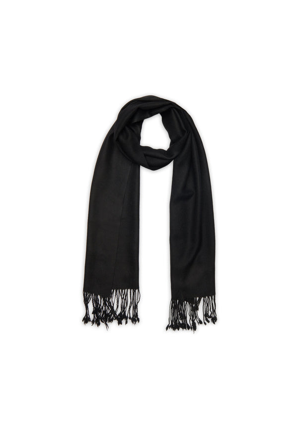 Bufanda Woven 170X35 Cm - 100% Cachemira - Black - Accesorios Unisex