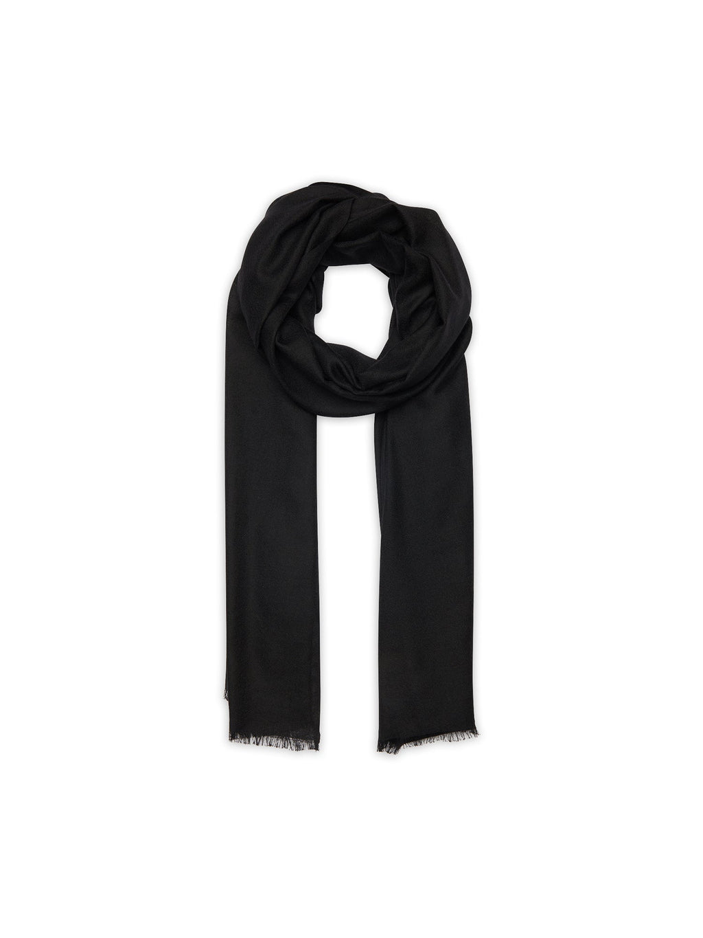 Estola Tejida Cacupe 210 X 75Cm - Negro - 100% Cachemira - Mixto