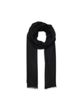 Estola Tejida Cacupe 210 X 75Cm - Negro - 100% Cachemira - Mixto