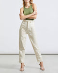 Pantalon Highwaist Nora - Ecru - Femme