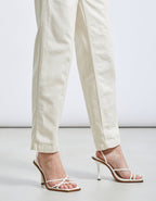 Pantalon Highwaist Nora - Ecru - Femme