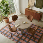 Nori - Table De Séjour Ronde - Laqué - Beige