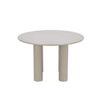 Nori - Table De Séjour Ronde - Laqué - Beige