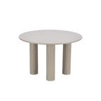 Nori - Table De Séjour Ronde - Laqué - Beige
