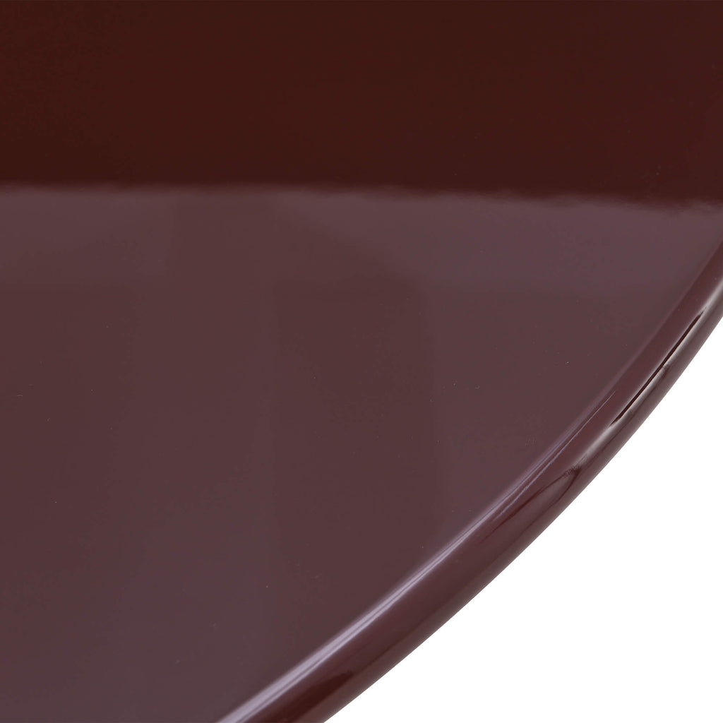 Nori - Round Dining Table - Lacquered - Brown