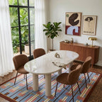 Nori - Table De Séjour - Laqué - Beige
