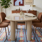 Nori - Table De Séjour - Laqué - Beige
