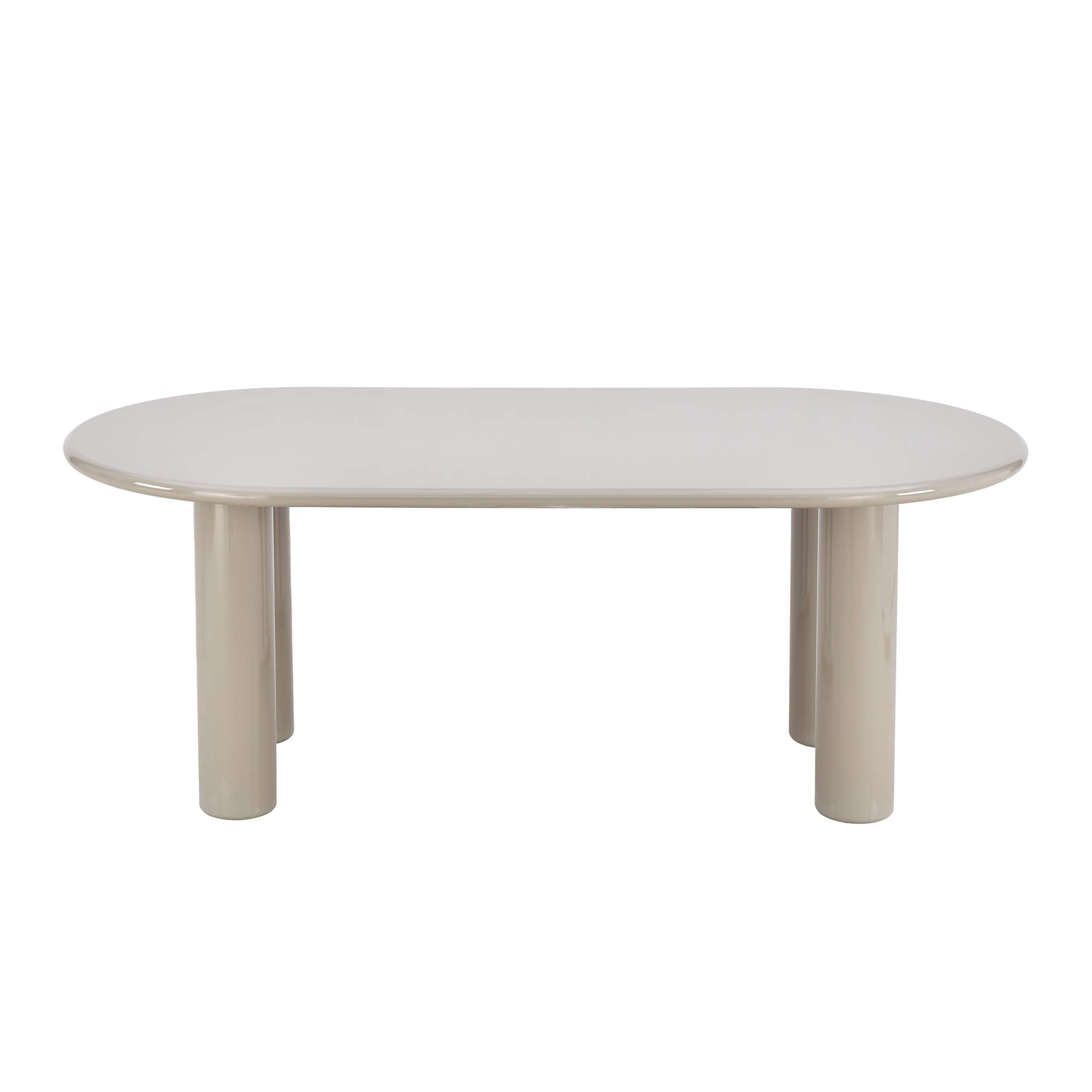 Nori - Table De Séjour - Laqué - Beige