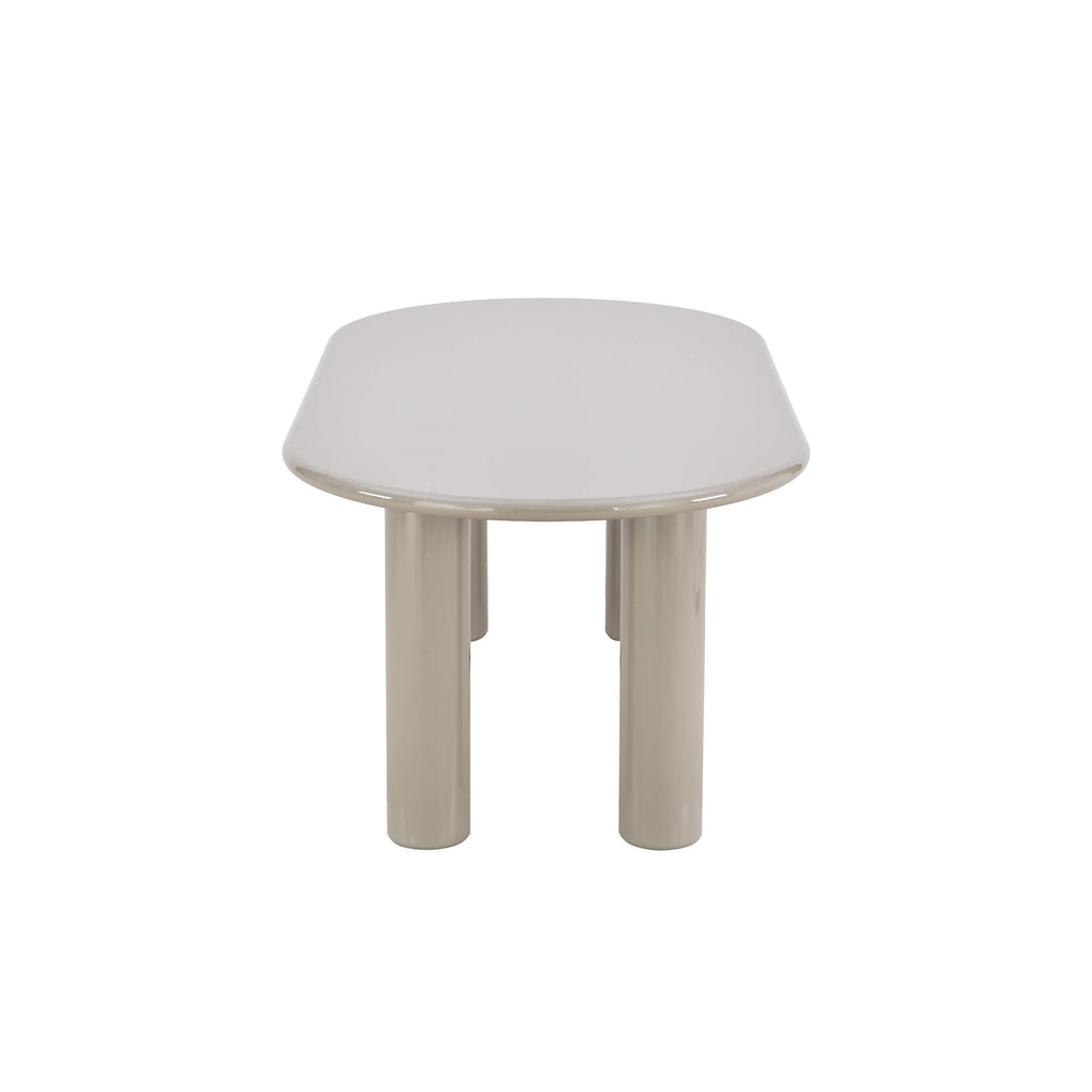 Nori - Table De Séjour - Laqué - Beige