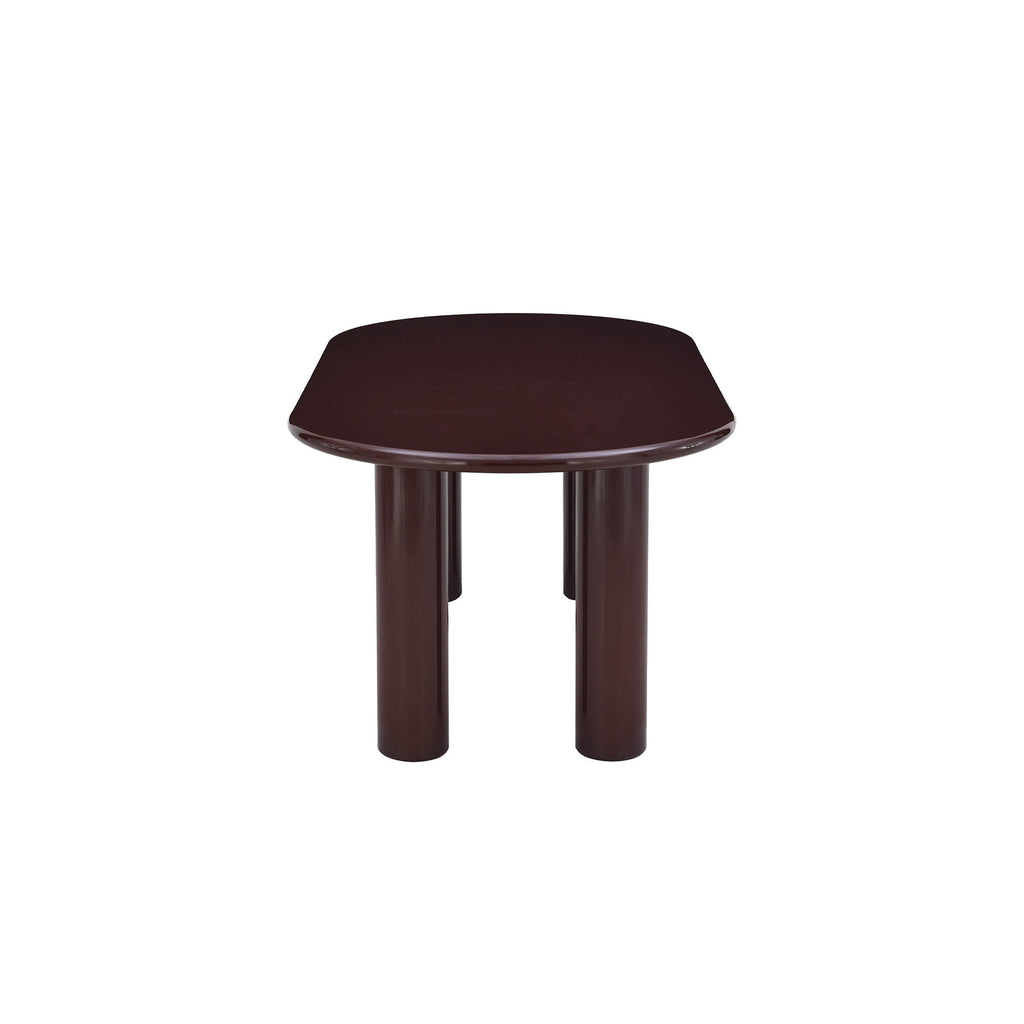 Nori - Table De Séjour - Laqué - Marron