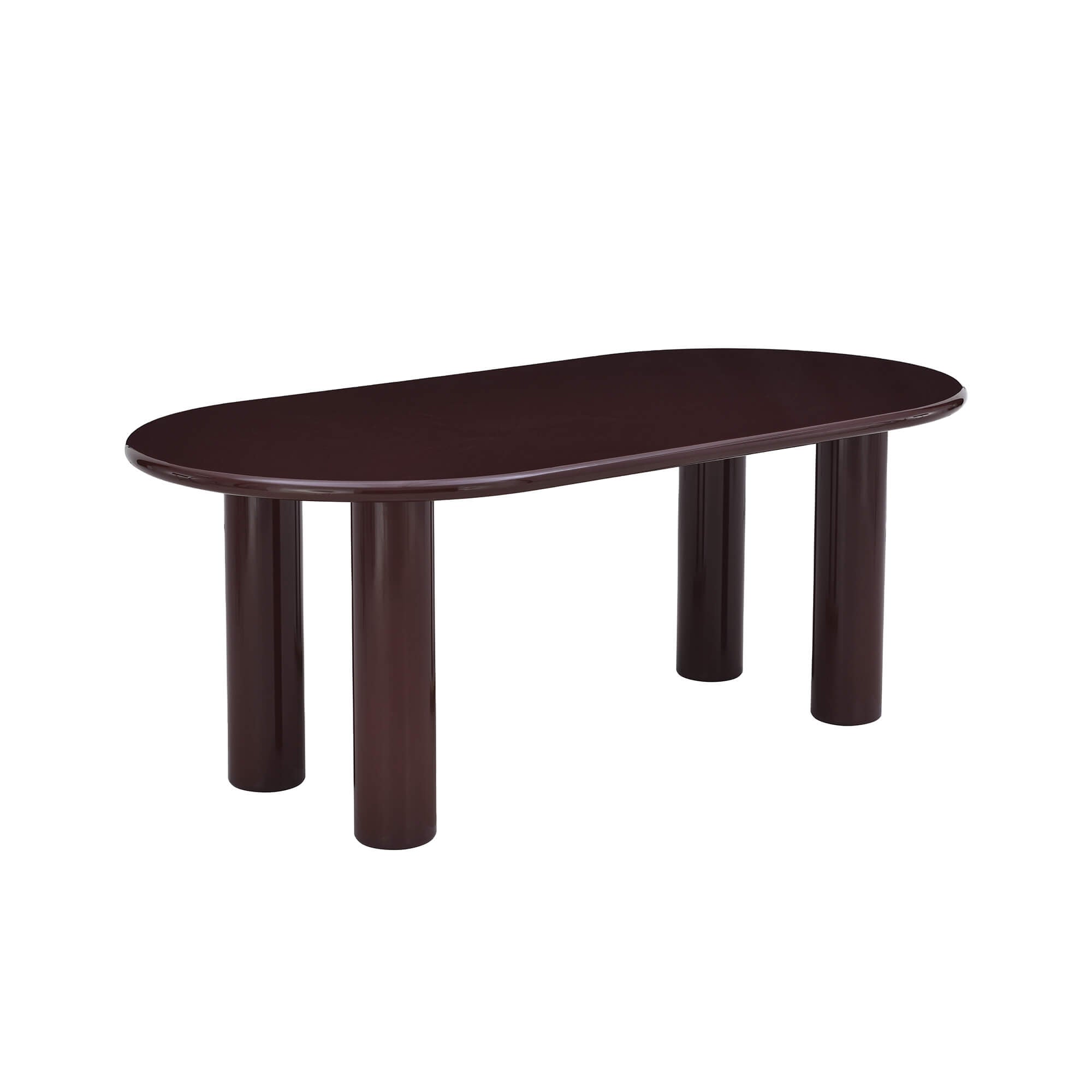 Nori - Table De Séjour - Laqué - Marron