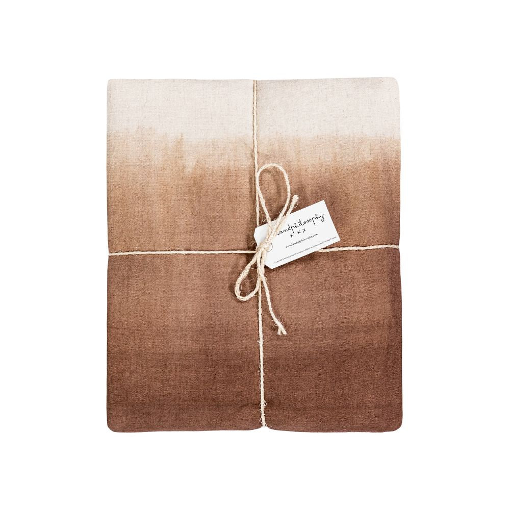 Notte Cotton Duvet Cover - Hazelnut
