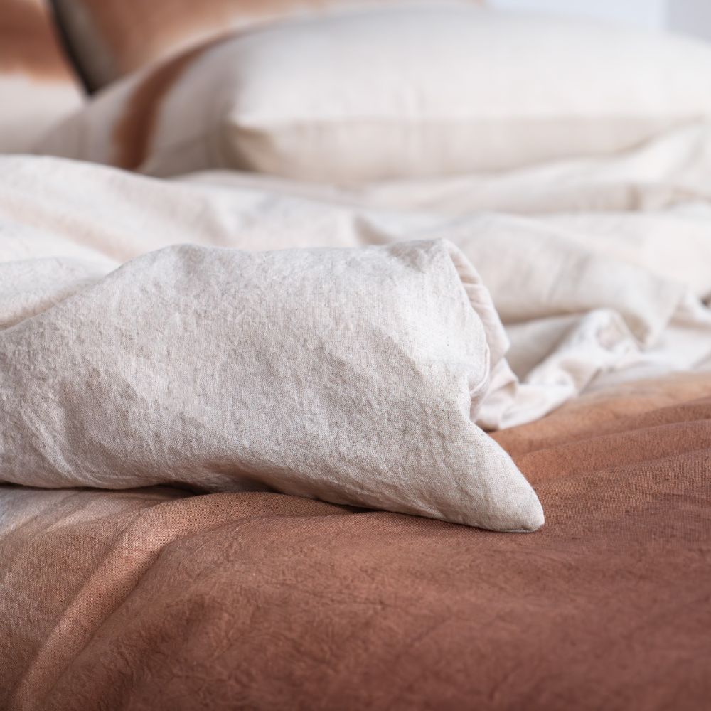 Notte Cotton Duvet Cover - Hazelnut