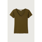 Fitted V-Neck T-Shirt - Amazonie - Women