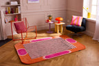 Nuage sucré – Tapis en laine – Orange Nuage sucré