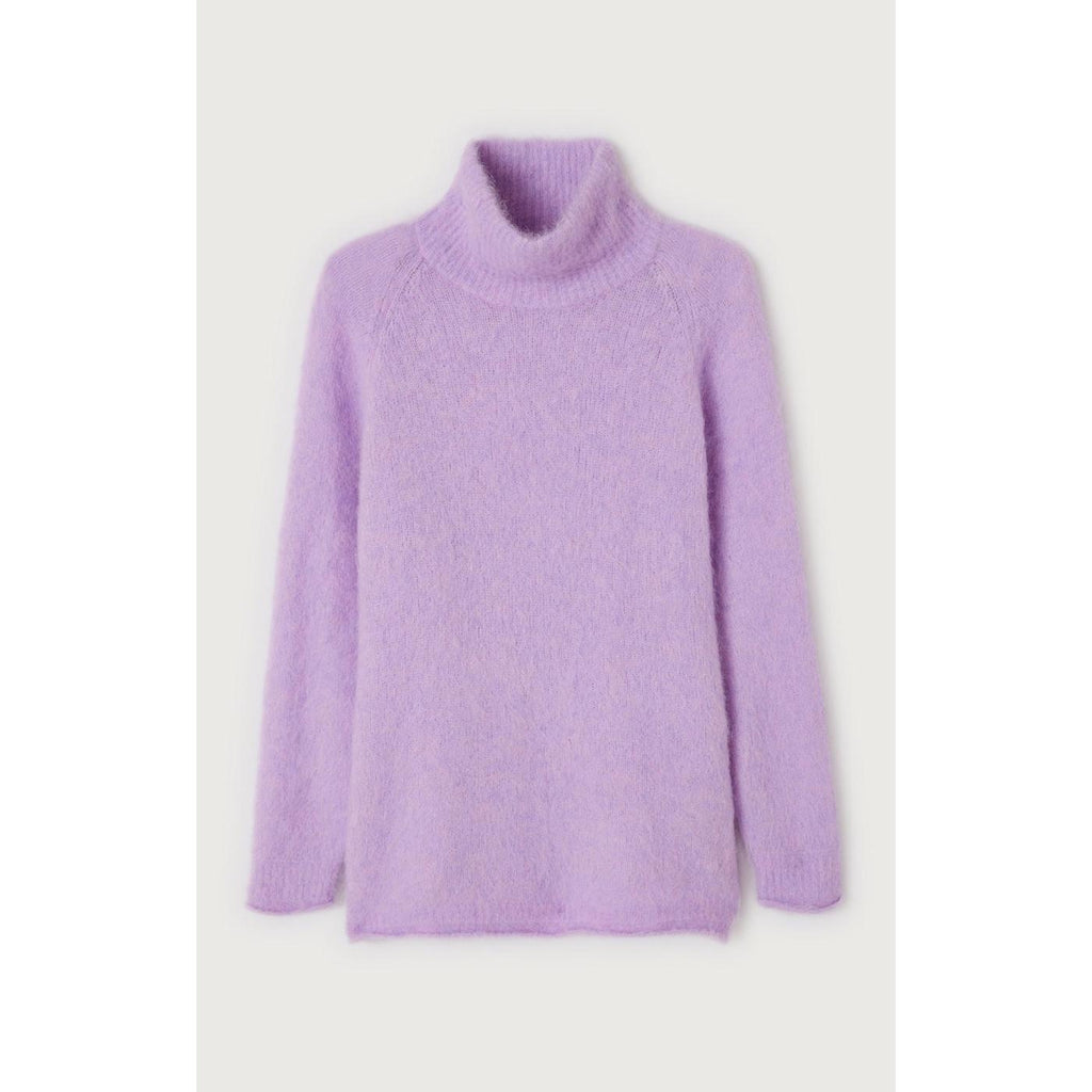 Round-Neck Jumper - Orchidee Chine - Women