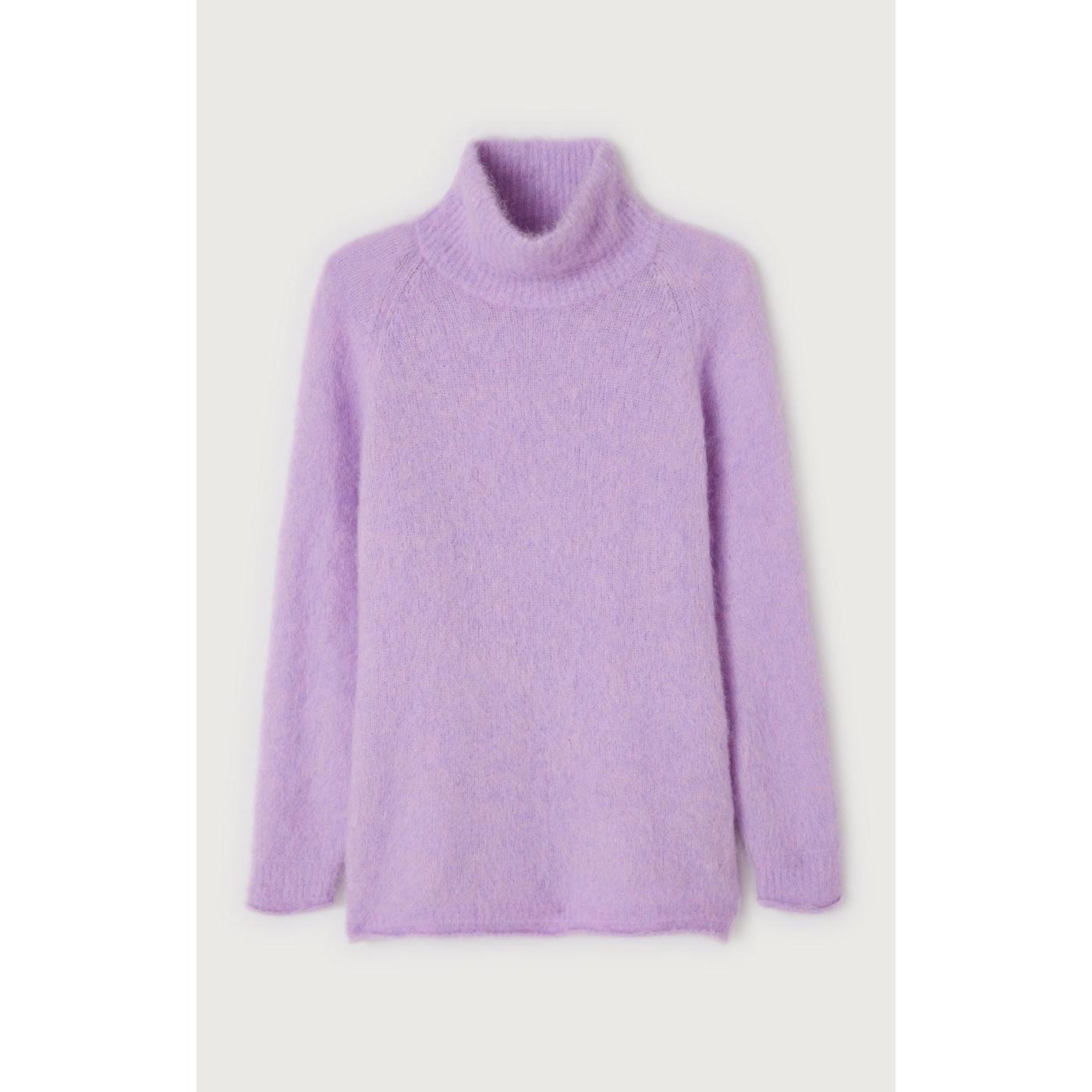 Round-Neck Jumper - Orchidee Chine - Women
