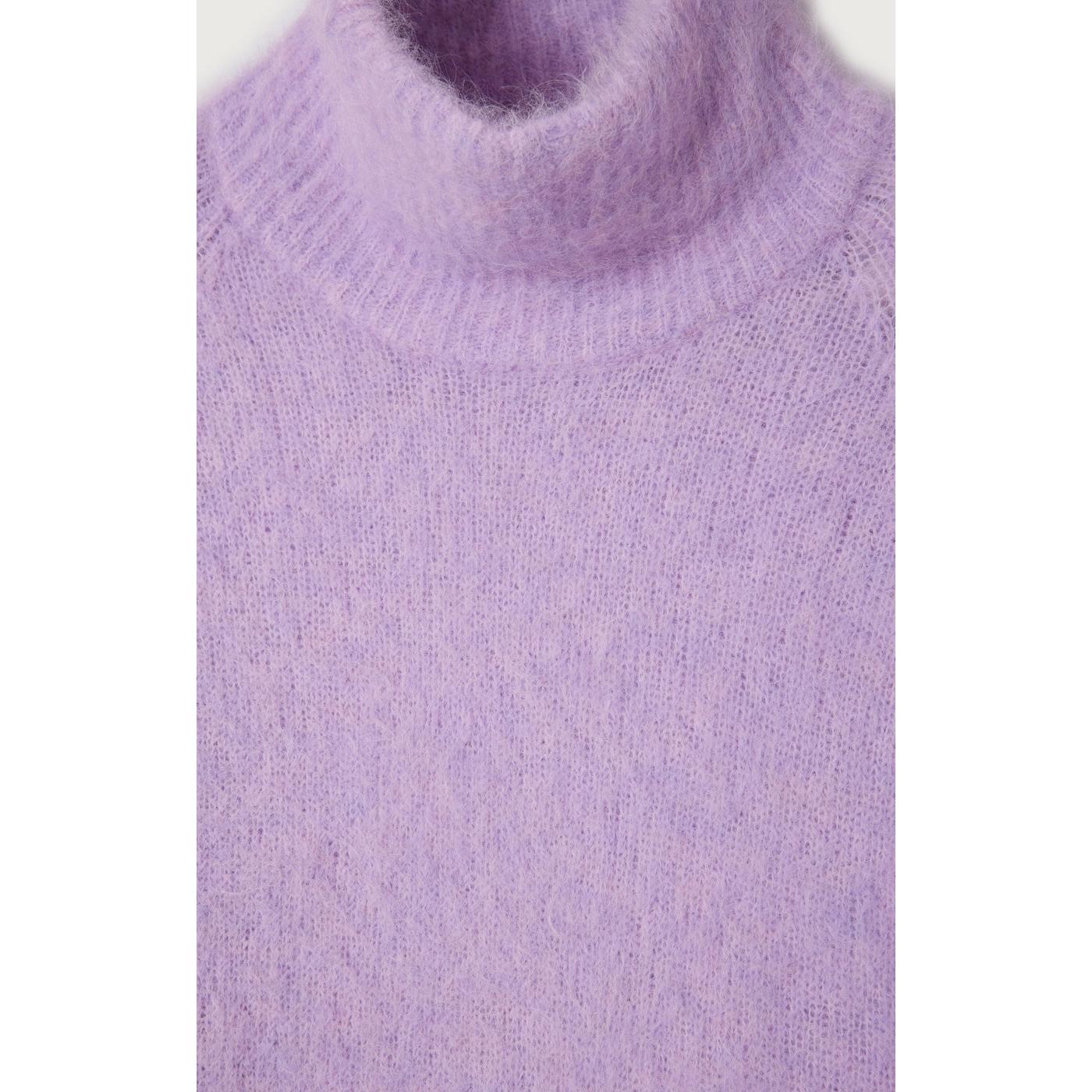 Round-Neck Jumper - Orchidee Chine - Women