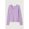 Round-Neck Bubble Jumper - Orchid Chiné - Women