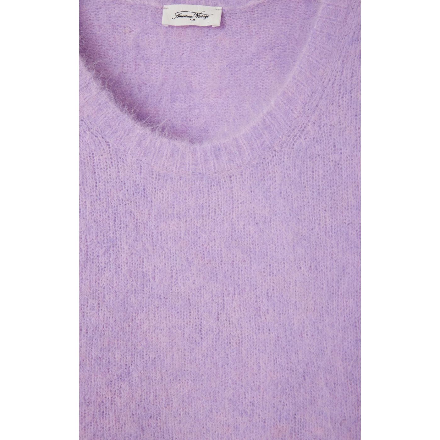 Round-Neck Bubble Jumper - Orchid Chiné - Women