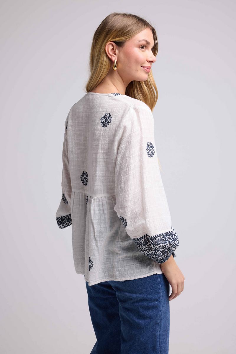 Blouse - Blanc Et Marine