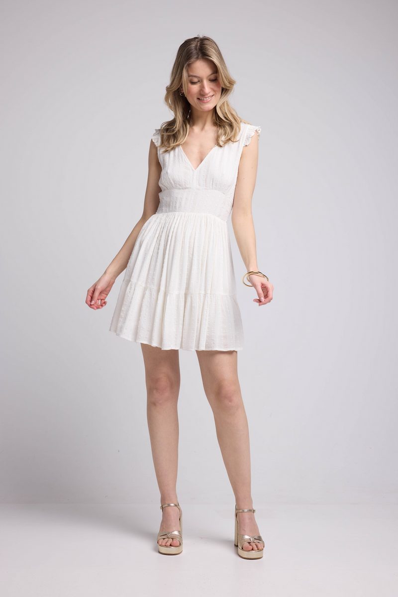 Vestido corto - Blanco