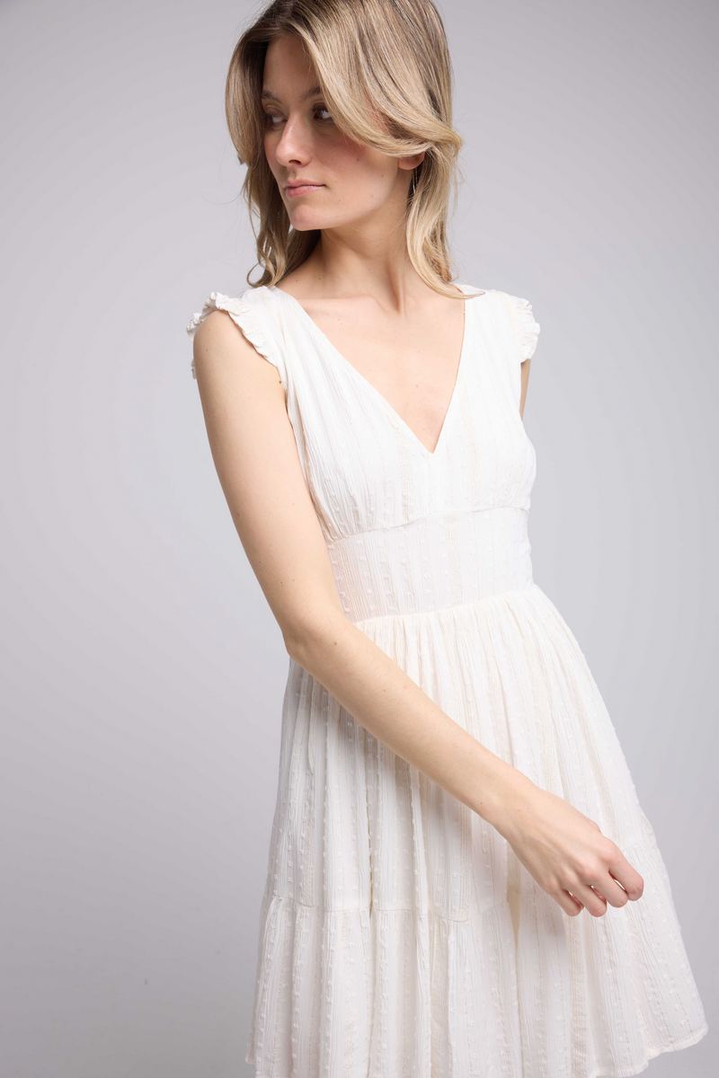 Vestido corto - Blanco