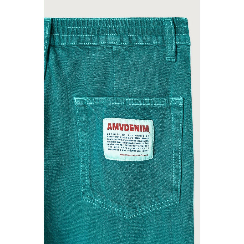 Long 5-Pocket Trousers - Over-Dyed Emerald - Women
