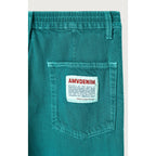 Long 5-Pocket Trousers - Over-Dyed Emerald - Women