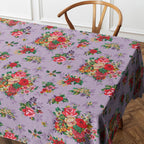 Mia - Square Tablecloth - Cotton - Lilac