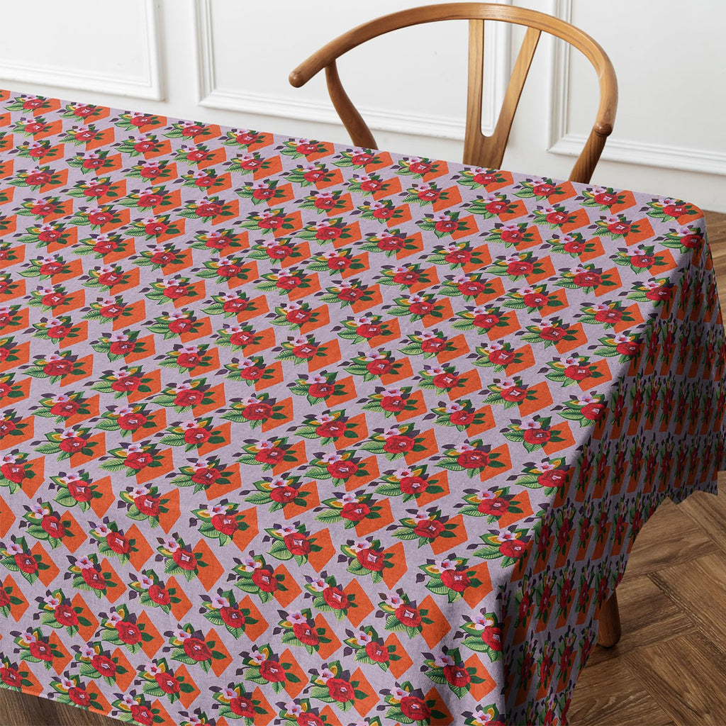 Suzie - Square Tablecloth - Cotton - Lilac