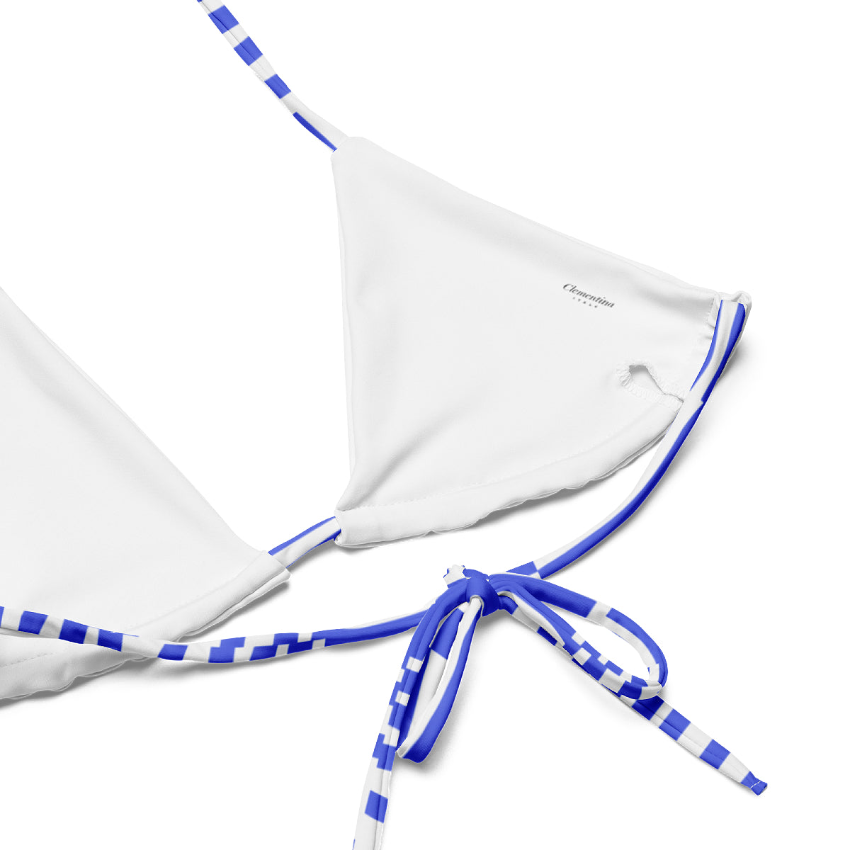 Set Bikini Due Pezzi A Righe Blu