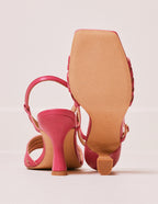 Sandalia tacón piel Ninon M fucsia - M.Moustache