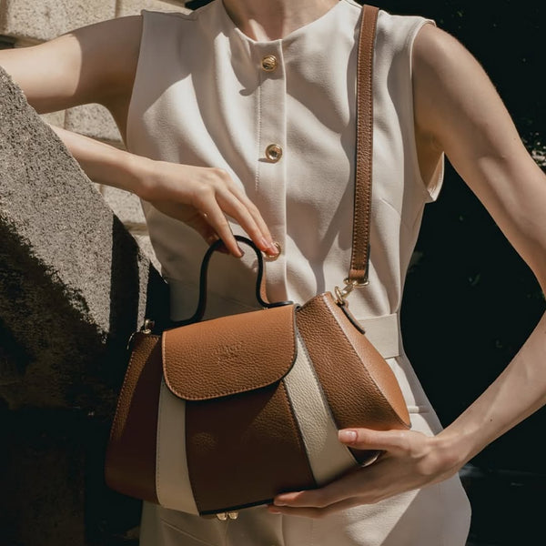 Bolso Bandolera Lara - Camel/Beige