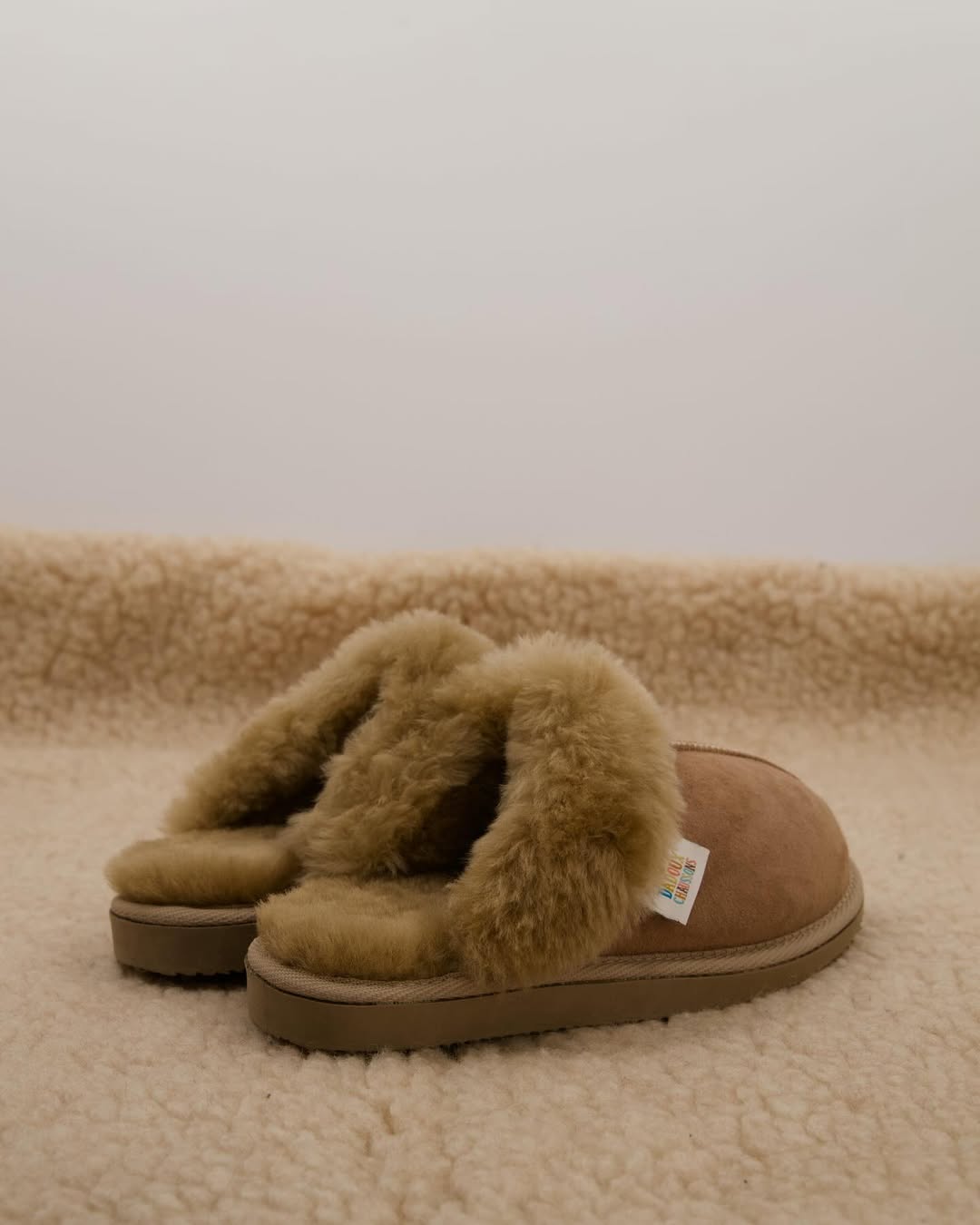 Paule Slippers - Shearling Skin - Camel - Women