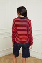 Polo Ml - Azul Marino/Rojo