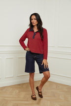 Polo Ml - Azul Marino/Rojo